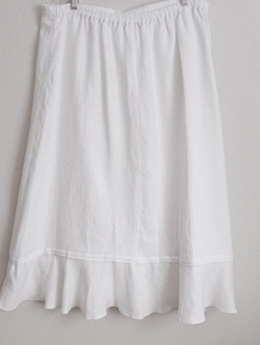 Choices White Linen Skirtset Size Petite Large Lagenlook - Picture 6 of 13